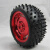 智能小车机器人轮胎 三色 防滑防震轮子 直径85MM 38MM宽车模胎 6MM加长轴联器(配五纹胎)