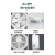 金羚排气扇8寸圆形玻璃窗厨房卫生间排风扇换气扇APC20-3-1F开孔240-250mm