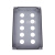 定制定制铸铝防水控制盒金属按钮盒开关急停操作盒工业防爆铸铝盒 一孔(80*76*56)