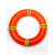 船用专业救生圈款救生游泳圈加厚实心国标塑料圈救援防汛应急 PVC救生圈＋绳包（8MM31米橘色绳）＋救生衣