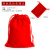 定制绒布袋珠宝首饰袋束口袋抽绳袋印章袋收纳袋小布袋包装袋袋子 红色11.5×15.5_短毛绒