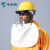 希凡里透明防护面罩安全帽面屏电焊打磨防冲击耐高温防飞溅安全防尘面具 白色安全帽+PC进口面屏1.5mm加厚