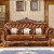 王者王朝沙发欧式沙发组合高端实木雕花客厅家用复古别墅头层牛皮真皮沙发 1+2+3+长茶几