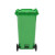 舒蔻(Supercloud)分类垃圾桶大号带盖塑料户外环卫物业酒店商用国标厨余垃圾 绿色120L