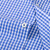 拉夫朗格短袖衬衫男2024夏季新品商务休闲纯棉格子男士衬衣中年夏装 蓝色D1936 41/XL