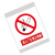 真百仓 进入厂区禁止吸烟 镀锌板+铁架 0.8*0.6（定制） 