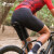 兰帕达 骑行服自行车男款短袖套装山地公路车自行车骑行服装备套装 光学白短袖+幻境短裤黑色 L码（适合体重：55-65kg）