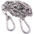 鑫亨达（XINHENGDA）304不锈钢晾衣绳铁链挂钩钢丝绳 4mm链条1.5米➕两个弹簧扣