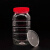 1000G蜂蜜瓶塑料瓶子2斤装pet密封罐1千克加厚包装蜜糖桶 2斤方红盖  1件130个 带内盖