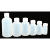10/30/50/100/500ml小瓶子分装塑料瓶水剂瓶带盖带刻度密封液体瓶 50毫升100个