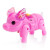 玩控 电动小猪玩具猪网红发光小猪玩具女孩儿童牵绳小猪会走路的玩具 两色随机（一只装）
