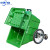 商用环卫桶户外分类垃圾桶保洁清运推车 660L塑料垃圾车颜色备注