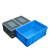 豫恒玖EU箱欧标汽配周转箱加厚零件盒物流箱工具收纳箱塑料盒工具物料盒灰色800*600*120mm