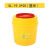 医疗锐器桶废物利器盒黄色一次性锐器盒诊所用圆形方形针头垃圾桶 圆形5升 全新料加厚