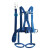 华泰（HuaTai）防坠落高空作业绳电工防护悬挂安全带 蓝色五点式双保险电工围杆安全带 约3m 企业定制