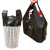 ihome 黑色手提塑料袋 加厚背心袋购物袋方便袋 双层5丝32*52cm 100只