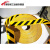定制地胶贴耐磨橡胶 5S反光车位线定位划线 自粘标识黑黄警示防滑 黄黑色光面5cm*33m