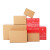 山顶松 纸箱 硬纸壳快递飞机盒 瓦楞纸盒包装 3层 4号(350x190x230mm) 30个