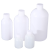 塑料小口圆瓶带内盖刻度HDPE塑料瓶试剂瓶样品瓶带内盖分装留样瓶 100ml 10个