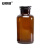 安赛瑞 玻璃广口试剂瓶（2个装）实验室棕色大口磨砂碘伏瓶磨口瓶密封滴剂瓶 125ml 600514