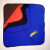 台球手套球房台球公用手套台球三指手套可定制logo 美洲豹橡筋款蓝色
