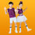 铭汇通六一儿童节演出服啦啦操儿童现代舞蹈爵士女童拉丁薄款蓬蓬纱裙 紫色女款加头饰袜子 150