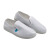 耐呗斯（NABES）防静电鞋 安全鞋 PVC柔软防滑耐磨帆布鞋男女通用 白色 40码