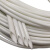 4KV绝缘套管玻璃纤维套管玻纤管 自熄管4000V内纤外胶管 0.8MM-12 直径2.5MM/100米 白色