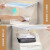 dehub浴室壁画折叠收纳箱洗澡放衣服神器隐藏式整理置物架免打孔壁挂式 水晶款（阳光海岸*含贴片）
