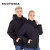 斯卡地尔（Scotoria）TM804冲锋衣防寒棉服 零下20℃保暖 户外工作服保暖 防泼水面料黑色1件L码【可定制】