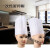 LISM定制适用一次性厨师帽加厚男女厨房工作帽子无纺布透气平顶圆顶帽 纯白低帽(20只装)