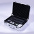 海柯帝 铝镁合金手提箱 工具箱密码锁保险箱精密设备仪器箱商务公文包收纳箱 白色14寸370*270*115mm