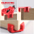 DURATECDURA木工直角夹90度直角固定器相框夹画框夹快速强力夹木工工具 红色 730直角夹（4个）
