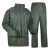 分体绿雨衣橄榄绿抢险救援户外保安执勤制式徒步雨衣b 单位绿雨衣有口袋 XXL