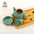 【非遗工艺】会理绿陶瓷茶具整套 绿釉茶壶茶杯套装商务伴手礼品 绿釉如意壶