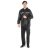 彬单 雨衣雨裤套装劳保防水可定制 黑色套装单层-无口袋 3XL 