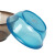 兰诗（LAUTEE）WY4048 圆形塑料盆大小号透明盆 蓝色3L左右  5个装