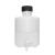 塑料放水桶实验室蒸馏水桶5L下口瓶HDPE龙头瓶10L耐酸碱储水桶25L 白色水龙头(配黑盖放水桶)