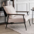 阿拉蕾 现代意式极简单人沙发椅设计师休闲椅铁艺轻奢客厅一人老虎椅子 棉麻-米白色【可拆洗】