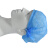 安赛瑞 无纺布条形帽100个/包 21寸双筋 自黏袋包装 蓝色 9Z05836