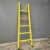 绝缘梯子电工梯伸缩梯人字梯关节梯通信玻璃钢升降梯2.5米5米直梯 单梯5米