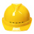 谋福加厚透气安全帽 V型三面透气 黄色（整箱40个）
