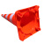 勒塔(LETA) PVC反光路锥90cm 高速公路锥 圆锥桶警示牌 雪糕筒路障柱锥形桶交通设施 PVC红白无字LT-TE838
