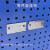 猎尊（LZ）电子元件背挂零件盒挂钩盒百叶板塑料盒子方孔挂板挂钩工具挂板架金属挂钩小螺丝配件收纳盒 2号蓝（不含挂片） 零件盒