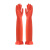 久匀 加长加厚橡胶手套 耐酸碱工业手套 防滑耐磨乳胶劳保手套 55cm特厚加长手套红色5双 M码