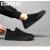 希慕驰（XIMUCHI）品牌低帮舒适免系男鞋春夏季透气新款薄款布鞋轻便一脚蹬懒人鞋男 黑色 42