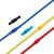 奎神电力（KUICC）PVC子弹头对接冷压端子连接器公母电线对接头 黄色0.5-1.5平方 50套