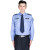 君御 保安服衬衣保安制服夏装套装衣服物业夏季工作服 蓝色长袖+裤(含配件) 175/XL