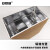 安赛瑞 泡沫箱 生鲜保温箱 可折叠冷链牛皮纸铝箔保温纸箱 350×190×230mm（5个装） 240152