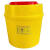 定制适用利器盒废物锐器盒一次性垃圾桶医院黄色小型针头批发方形诊所 圆形6.5L